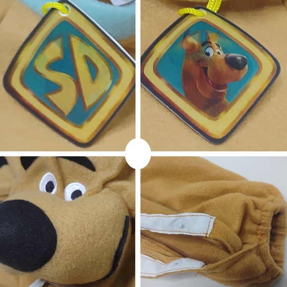 Kids Scooby Doo Halloween Costume for Toddler Size 3T - 4T Jumpsuit by Rubies - Picture 14 of 16